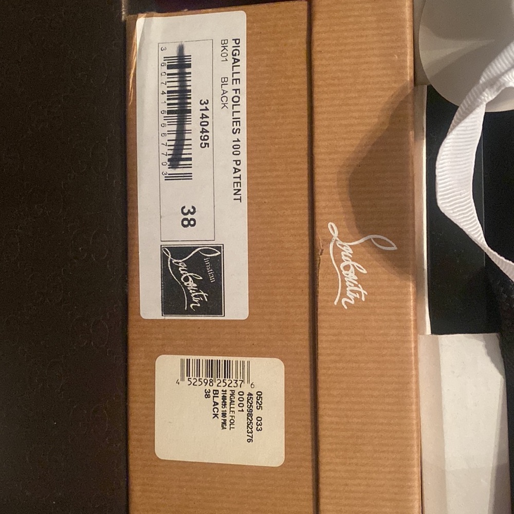 Christian Louboutin pigalle follies 100 black patent - Picture 10 of 10